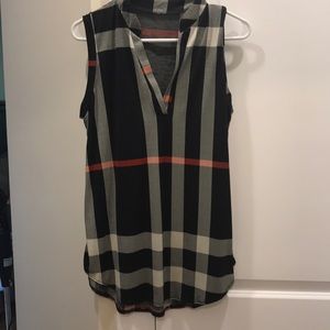 Plaid tank